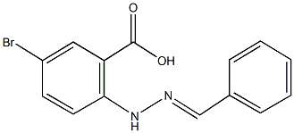 2-(2-benzylidenehydrazino)-5-bromobenzoic acid 结构式