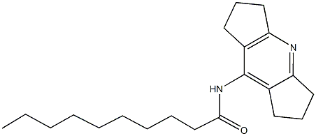 N-(1,2,3,5,6,7-hexahydrodicyclopenta[b,e]pyridin-8-yl)decanamide 结构式