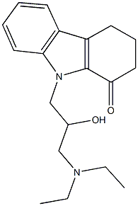 9-[3-(diethylamino)-2-hydroxypropyl]-2,3,4,9-tetrahydro-1H-carbazol-1-one 结构式