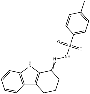 4-methyl-N'-(2,3,4,9-tetrahydro-1H-carbazol-1-ylidene)benzenesulfonohydrazide 结构式