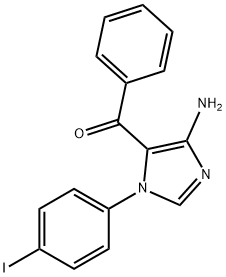 [4-amino-1-(4-iodophenyl)-1H-imidazol-5-yl](phenyl)methanone 结构式