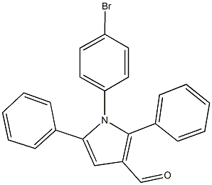 1-(4-bromophenyl)-2,5-diphenyl-1H-pyrrole-3-carbaldehyde 结构式