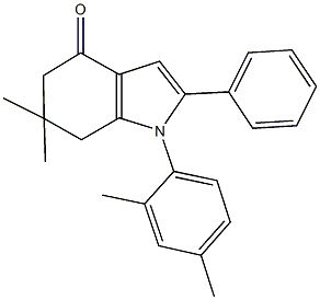 1-(2,4-dimethylphenyl)-6,6-dimethyl-2-phenyl-1,5,6,7-tetrahydro-4H-indol-4-one 结构式