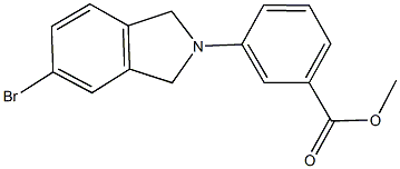 methyl 3-(5-bromo-1,3-dihydro-2H-isoindol-2-yl)benzoate 结构式