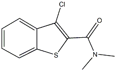 3-chloro-N,N-dimethyl-1-benzothiophene-2-carboxamide 结构式