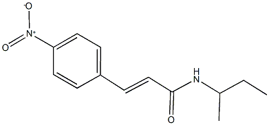 N-(sec-butyl)-3-{4-nitrophenyl}acrylamide 结构式