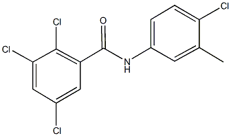 2,3,5-trichloro-N-(4-chloro-3-methylphenyl)benzamide 结构式