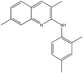 N-(2,4-dimethylphenyl)-3,7-dimethyl-2-quinolinamine 结构式