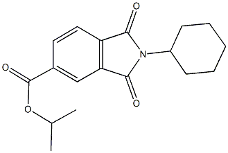 isopropyl 2-cyclohexyl-1,3-dioxoisoindoline-5-carboxylate 结构式