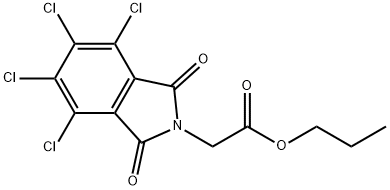 propyl (4,5,6,7-tetrachloro-1,3-dioxo-1,3-dihydro-2H-isoindol-2-yl)acetate 结构式