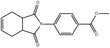 methyl 4-(1,3-dioxo-1,3,3a,4,7,7a-hexahydro-2H-isoindol-2-yl)benzoate 结构式