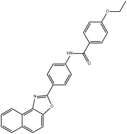 4-ethoxy-N-(4-naphtho[1,2-d][1,3]oxazol-2-ylphenyl)benzamide 结构式