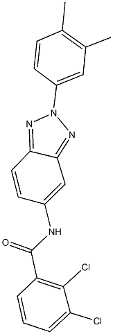 2,3-dichloro-N-[2-(3,4-dimethylphenyl)-2H-1,2,3-benzotriazol-5-yl]benzamide 结构式