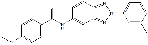 4-ethoxy-N-[2-(3-methylphenyl)-2H-1,2,3-benzotriazol-5-yl]benzamide 结构式