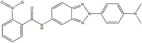 N-{2-[4-(dimethylamino)phenyl]-2H-1,2,3-benzotriazol-5-yl}-2-nitrobenzamide 结构式