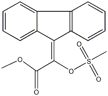 methyl 9H-fluoren-9-ylidene[(methylsulfonyl)oxy]acetate 结构式