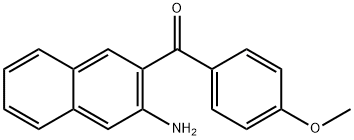 (3-amino-2-naphthyl)(4-methoxyphenyl)methanone 结构式