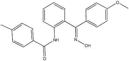 N-{2-[(hydroxyimino)(4-methoxyphenyl)methyl]phenyl}-4-methylbenzamide 结构式