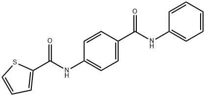 N-[4-(anilinocarbonyl)phenyl]-2-thiophenecarboxamide 结构式