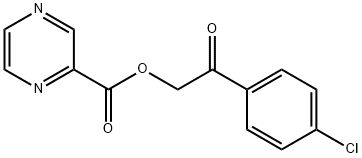 2-(4-chlorophenyl)-2-oxoethyl 2-pyrazinecarboxylate 结构式
