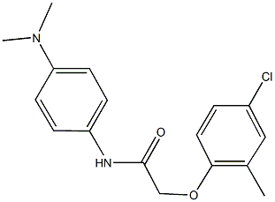 2-(4-chloro-2-methylphenoxy)-N-[4-(dimethylamino)phenyl]acetamide 结构式