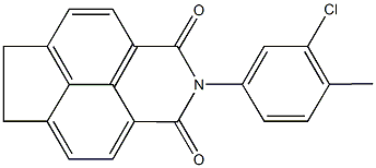 2-(3-chloro-4-methylphenyl)-6,7-dihydro-1H-indeno[6,7,1-def]isoquinoline-1,3(2H)-dione 结构式