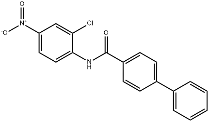 N-{2-chloro-4-nitrophenyl}[1,1'-biphenyl]-4-carboxamide 结构式