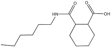 2-[(hexylamino)carbonyl]cyclohexanecarboxylic acid 结构式