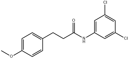 N-(3,5-dichlorophenyl)-3-(4-methoxyphenyl)propanamide 结构式