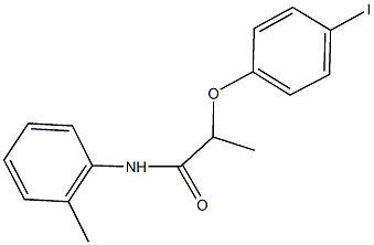 2-(4-iodophenoxy)-N-(2-methylphenyl)propanamide 结构式