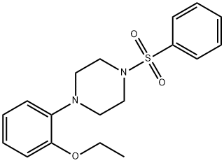 1-(2-ethoxyphenyl)-4-(phenylsulfonyl)piperazine 结构式