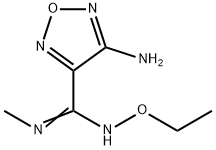 4-amino-N'-ethoxy-N-methyl-1,2,5-oxadiazole-3-carboximidamide 结构式