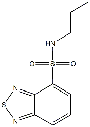 N-propyl-2,1,3-benzothiadiazole-4-sulfonamide 结构式