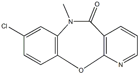 8-chloro-6-methylpyrido[2,3-b][1,5]benzoxazepin-5(6H)-one 结构式