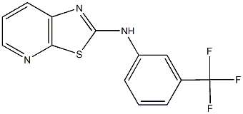 N-[3-(trifluoromethyl)phenyl][1,3]thiazolo[5,4-b]pyridin-2-amine 结构式