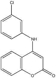 4-(3-chloroanilino)-2H-chromen-2-one 结构式