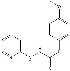 N-(4-methoxyphenyl)-2-(2-pyridinyl)hydrazinecarbothioamide 结构式