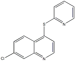 7-chloro-4-(2-pyridinylsulfanyl)quinoline 结构式