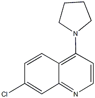 7-chloro-4-(1-pyrrolidinyl)quinoline 结构式