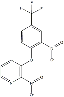 2-nitro-3-[2-nitro-4-(trifluoromethyl)phenoxy]pyridine 结构式
