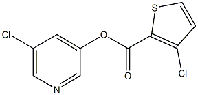 5-chloro-3-pyridinyl 3-chloro-2-thiophenecarboxylate 结构式