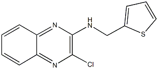 3-chloro-N-(2-thienylmethyl)-2-quinoxalinamine 结构式