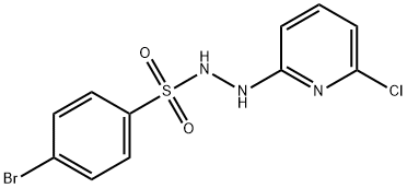 4-bromo-N'-(6-chloro-2-pyridinyl)benzenesulfonohydrazide 结构式