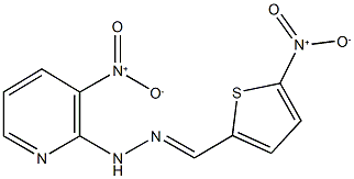 5-nitro-2-thiophenecarbaldehyde {3-nitro-2-pyridinyl}hydrazone 结构式