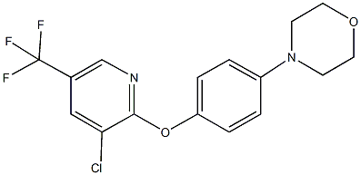 4-(4-{[3-chloro-5-(trifluoromethyl)-2-pyridinyl]oxy}phenyl)morpholine 结构式