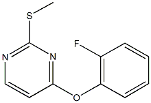 4-(2-fluorophenoxy)-2-(methylsulfanyl)pyrimidine 结构式