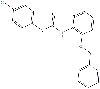 N-[3-(benzyloxy)-2-pyridinyl]-N'-(4-chlorophenyl)urea 结构式