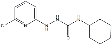 2-(6-chloro-2-pyridinyl)-N-cyclohexylhydrazinecarboxamide 结构式
