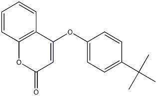 4-(4-tert-butylphenoxy)-2H-chromen-2-one 结构式