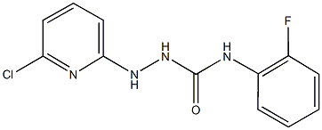 2-(6-chloro-2-pyridinyl)-N-(2-fluorophenyl)hydrazinecarboxamide 结构式